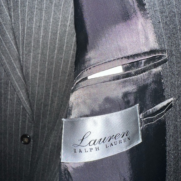 Ralph Lauren Pin Stripe Light Gary Wool Suit - Picture 6 of 6